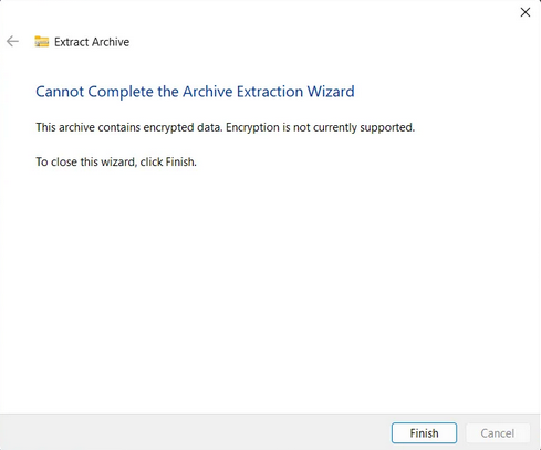 First error extracting
