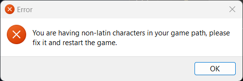 Non-latin characters