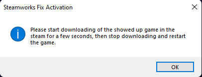 Steamworks Fix Activation