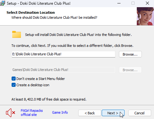 Diretório de instalação na raiz do Disco